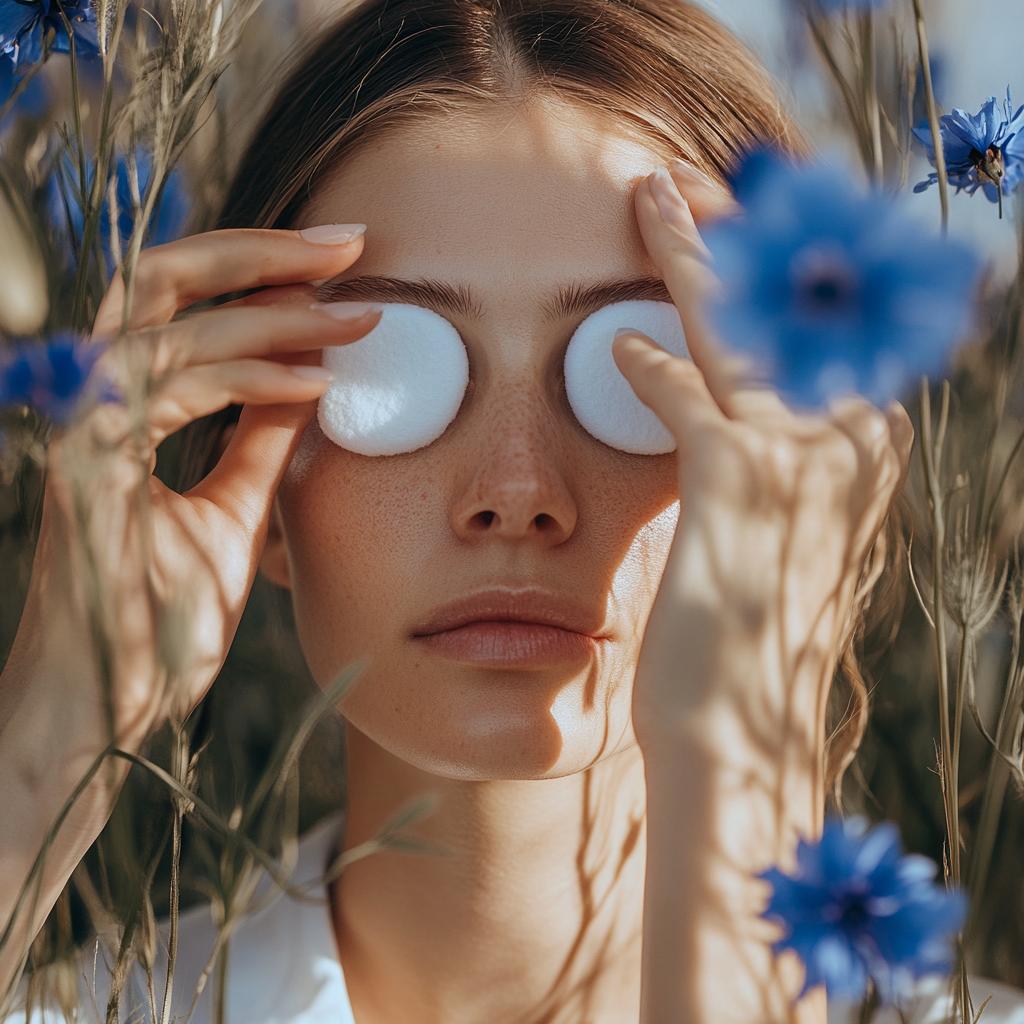 Bleuet Hydrolat sainte pour les yeux, irritations et les rougeurs des yeux, fatigue oculaire, paupières gonflées 